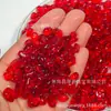 Contas Vermelhas de Vidro Transfronteiriças 5-9mm Cascalho de Cristal, Cascalho de Cristal Aleatório, Ornamentos de Limpeza de Energia de Cristal para Oferenda a Buda, Venda Direta do Fabricante