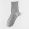 Calcetines Sueltos para Hombre, Calcetines Finos de Algodón, Transpirables, No Aprietan, Talla Grande, Sueltos, Calcetines de Media Pantorrilla sin Costuras para Primavera y Verano