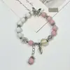 Pulsera de Cerámica Jingdezhen Nueva Pulsera de Cerámica China Joyería Estudiante Estilo Tíbet Cuerda Trenzada a Mano Puesto Regalo para Estudiante