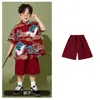 1º de junho infantil Roupas de desempenho infantil Reunião esportiva de alunos do ensino fundamental e médio Roupas de classe de jardim de infância estilo chinês Cheongsam Roupas de desempenho para meninos Maré