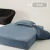 Juego de Sábana Bajera Ajustada de Terciopelo de Leche de Alta Gama, Pieza Única, Cubre Cama Grueso y Cálido de Terciopelo Coral, Protector de Colchón, Juego de Tres Piezas