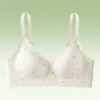Venta Directa de Fábrica de Ropa Interior para Niñas Popular Transfronteriza Dulce Floral Sin Costuras con Soporte Suave de Gel y Sujetador Anticaída