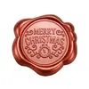 Adesivo de lacre de cera bordô cintilante Série de Natal convite de envelope decoração de garrafa de vinho adesivo de vedação