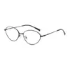 Armações de óculos de metal com aro fino feitas sob medida para mulheres, adequadas para os mercados europeu e americano transfronteiriços, bloqueadoras de luz azul, lentes sem grau, podem ser equipadas com lentes de grau, oferecendo um toque de luxo
