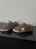Zapatos de Entrenamiento Alemanes Retro con Estampado de Leopardo de Cuero Genuino en Stock para Mujer, Nuevos Zapatillas Deportivas Casuales Versátiles Otoño e Invierno 2026