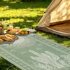 Esterilla de Exterior para Playa y Jardín, Jacquard de Cactus de PP para Exportación Transfronteriza, Ligera, Plegable, Impermeable, de Secado Rápido, para Piscina y Jardín