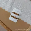 Pasador para el cabello para niña, casual y dulce, de tela color café claro, mini moño, par de pinzas pequeñas, pinza lateral, pinza para fleco