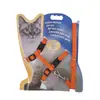 Spot atacado coleira para pet gato industrial peitoral traseiro corrente para gato multicolor opcional parafuso corda de gato fornecimento direto da fábrica