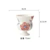 Casa de Chá Pura Pintura à Mão Flor de Pessegueiro Conjunto de Chá Kung Fu Tigela Coberta de Cerâmica Feita à Mão Xícara de Chá Xícara do Mestre Porta-copo Conjunto de Chá Criativo