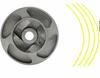 Rueda para deshierbar, Rueda de alambre de acero, Accesorios para cortacésped, Accesorios para motor de gasolina de 6 pulgadas 8 pulgadas, Herramientas de jardín, Disco de alambre trenzado, Disco para deshierbar
