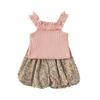 Conjunto de Verano para Niñas con Falda Vic de Tirantes y Pantalones 2025 Nuevo Estilo Bebé Estilo Coreano Verano Infantil Dos Piezas Moderno