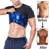 Ropa moldeadora europea y americana transfronteriza para hombre, traje deportivo ajustado, fitness, cintura de plástico, corsé de manga corta para el sudor abdominal.