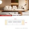 Sofá de madera maciza estilo japonés de estilo troncos, ligero, de lujo, para casa de familia, de tela, de diseñador, de villa, de combinación simple.