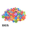 Botones de resina mixta de color spot al por mayor calcomanía de botón para jardín de infantes flor de botón bolsa de materiales hechos a mano DIY