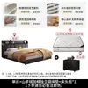 2026 Sencilla Nueva Multifuncional Almacenamiento Piel Cama Moderna Doble Cama de Boda Luz Lujo Dormitorio Principal Celebridad de Internet ins Cajón