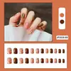 Unhas postiças atacado ferramentas de nail art pontas de unhas postiças produto acabado removível fosco fofo faz a pele parecer clara adesivos de unha de desenho animado