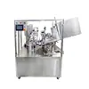 Máquina envasadora de manguera de doble capa con sellado ultrasónico anti-goteo para cosméticos, máquina de llenado y sellado de sub-tubos totalmente automática