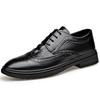 Envío Gratis Nuevos Zapatos de Hombre para Primavera Transfronterizos Casual de Negocios Brogue Británico Zapatos de Cuero Zapatos de Boda para Hombre