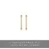 Novos Brincos Minimalistas de Estilo Nicho para Mulheres, Tarraxas, Hastes de Orelha, Brincos de Prata Pura 999 para Orelhas Furadas