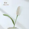 Decoración de flor de tulipán tejida a mano vertical terminada, flor artificial tejida a crochet para el Día del Maestro