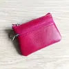 Portatarjetas de Cuero de Primera Capa, Estuche para Llaves de Cuero Genuino, Billetera Nueva, Mini Portatarjetas Portátil, Venta al por Mayor de Fábrica, Resistente al Desgaste