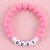 Pulsera de cuentas del alfabeto para niños terminada en stock educación temprana para bebés disponible cuentas acrílicas cuentas de mano al por mayor