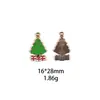 Caja de Regalo de Navidad, Árbol de Navidad, Calcetín de Navidad, Accesorios de Joyería de Aleación DIY de Papá Noel, Pulsera Transfronteriza, Accesorio para el Cabello, Colgante