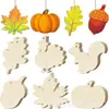 Decoraciones de Navidad Huecas de Madera Manualidades de Madera en Blanco sin Procesar para Hacer Decoraciones Colgantes de Invierno