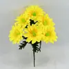 Nuevo Modelo Venta al por Mayor Transfronteriza Arreglo Floral Artificial de Crisantemo de 6 Cabezas para Decoración de Escritorio en Casa Tela de Seda