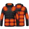 Roupa de aquecimento elétrico inteligente de temperatura constante para inverno transfronteiriça, moletom com capuz unissex de corpo inteiro com aquecimento elétrico para atividades ao ar livre, personalizável