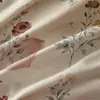 Estampado floral retro, 100% algodón, acabado cerámico ligeramente cepillado, juego de ropa de cama de cuatro piezas, adecuado para otoño e invierno, suave y amigable con la piel, venta al por mayor