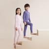 Conjunto de Ropa Interior Térmica de Cuello Medio para Niños Juvenil Otoño e Invierno Camiseta Base para Niños y Niñas Ropa de Otoño Pijama Grueso para Bebé