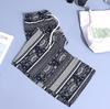 Calça Wide Leg Elefante Comércio Exterior Feminina Primavera Cruzada Estampada Calça Dape Pequena Solta Cintura Alta Emagrecedora Calça Casual