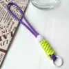 Correa Cruzada Creativa de Moda para Teléfono con Hebilla de Metal, Diseño de Nudos Coloridos, Funda de Teléfono Antiperdida para Pareja, Correa Larga para el Cuello