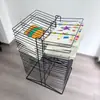 Mesa de Arte Móvel para Jardim de Infância Sala de Aula de Artes Armário de Armazenamento de Papel de Desenho em Madeira Maciça Estúdio de Educação Infantil Rack Organizador Armário de Artes