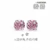 Brincos Octogonais Milênio Rose Cut de Aço Titânio Brilhantes com Rosca Interna 6mm Piercing de Lábio com Zircônia Atacado Piercing de Osso Fábrica