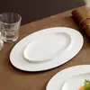 Pratos de mesa de cerâmica de fábrica restaurante ocidental prato para bife e massa prato de prato frio clube prato de conceito artístico prato raso