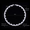 Acessórios para casamento e noiva 8 mm feito à mão pérola strass cristal colar pulseira brincos conjunto de três peças terno