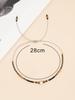 Pulsera de Amistad Hecha a Mano de Cuentas Semilla Estilo Simple Europeo y Americano Bohemio Pulsera de Piedras Semipreciosas Joyería Versátil para Mujer