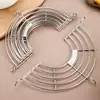Estante para freír de acero inoxidable 304 estante para cocinar al vapor semicircular Freidora cocina multi-especificación estante para escurrir aceite estante con filtro de aceite