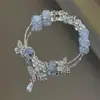 Pulseira de Contas de Cerâmica Estrela Concha Estilo Resort para Mulheres, Pulseira Exquisita de Nicho de Luxo Leve, Pulseira de Festa Estudantil de Alto Nível