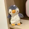 Pinguim de Pelúcia Curta Super Macio com Chapéu e Cachecol, Pingente de Pelúcia, Pingente de Bolsa, Brinquedo Pequeno, Pequeno Artigo para Venda em Barraca