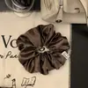 Elástico de Cabelo de Cetim Estilo Coreano para Mulheres, Acessório de Cabelo Elegante com Toque de Luxo, Novo e Estiloso Cordão de Cabelo