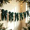 Decoração de árvore de Natal para atacado transfronteiriço Yiwu laços de veludo fio de atmosfera festiva de festa enfeites pendurados feitos à mão