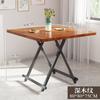 Mesa Plegable Mesa de Comedor Hogar Apartamento Pequeño Mesa Cuadrada Mesa de Comedor para 4 Personas Mesa Portátil para Puesto al Aire Libre Mesa y Sillas Dormitorio Jianhe Luz de Vela