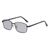 Gafas de sol polarizadas cuadradas de metal de moda para negocios para hombres, Gafas de sol con protección UV para conducir, Gafas de pesca, Gafas de sapo