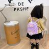 Mochila infantil do jardim de infância mini pu Princesa lantejoulas mochila de ombro saco de acessórios infantis saco de escola dos desenhos animados atacado