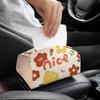 Caja de Pañuelos para Coche, Portapañuelos para Coche, Caja del Reposabrazos, Parasol, Tipo para Colgar en el Asiento, Lindo, Sencillo, Sensación de Alta Gama, Bolsa de Papel