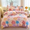 Novo Conjunto de Quatro Peças de Lençol de Algodão Escovado para Casa, Dormitório, Cama de Estudante, Conjunto de Quatro Peças Atacado, Lençóis e Conjunto de Capa de Edredom