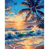 Pintura al óleo digital DIY ilustración de cóctel pintura decorativa estilo ins para colorear a mano arte de pared para sala de estar y dormitorio